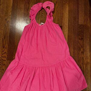 Boden Bright Pink Gauze Dress